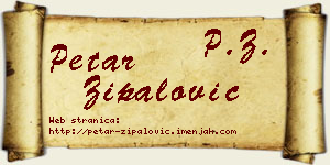Petar Zipalović vizit kartica